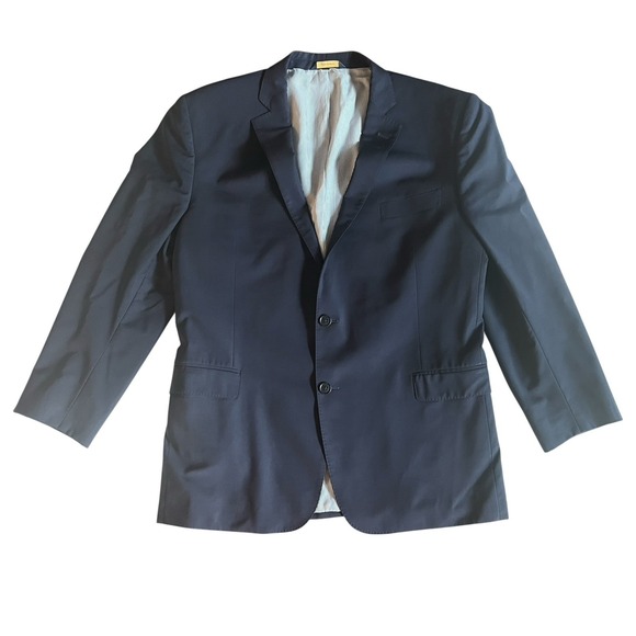 Brooks Brothers Men's Size 46R Navy Blue Suit Jacket Wool Blend Explorer Regent - Picture 1 of 10